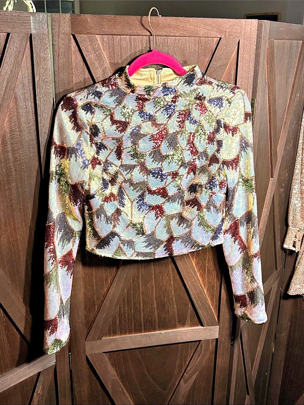 Mod Shimmer Crop Top